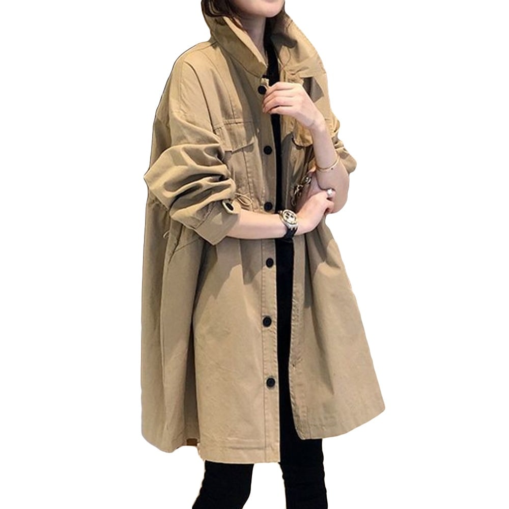 [最安値挑戦]！ポケット付き カジュアル 春夏秋 ミディアム丈 アウター レディース コート ジャケット