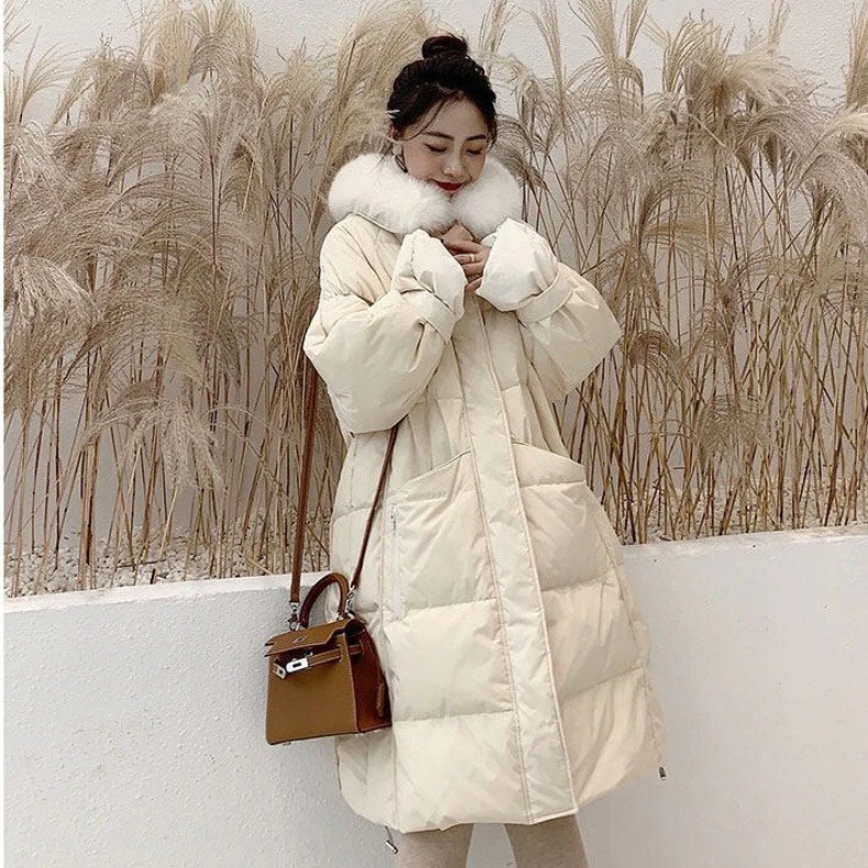 韓国 ダウンジャケット 軽量 暖かい厚手アウター 防寒 ファッション ダウンコート ダウンジャケット ロングコート コート レディース コットン