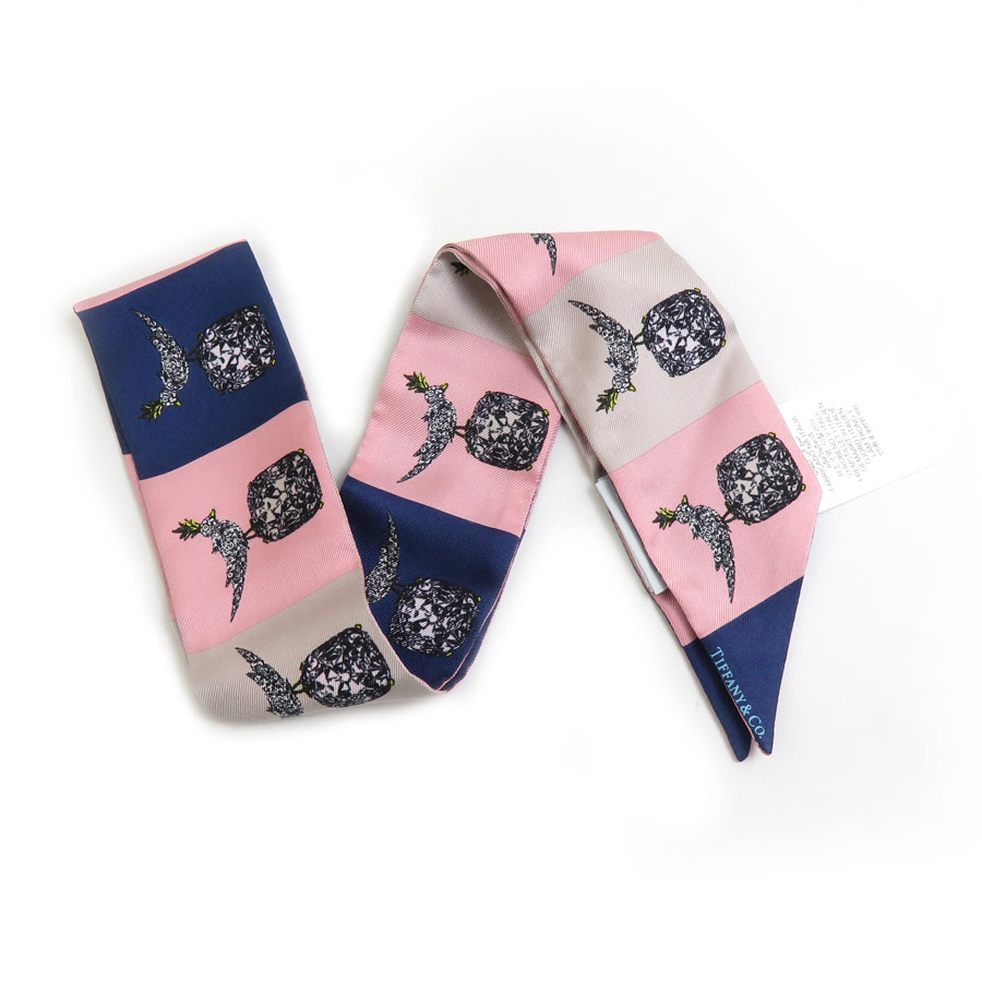 ティファニー TIFFANY&Co. スカーフ リボンスカーフ シルク マルチカラー レディース e59583g