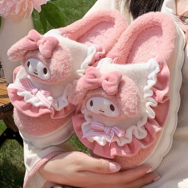 Qoo10] もこもこ スリッパ ルームシューズ 可愛