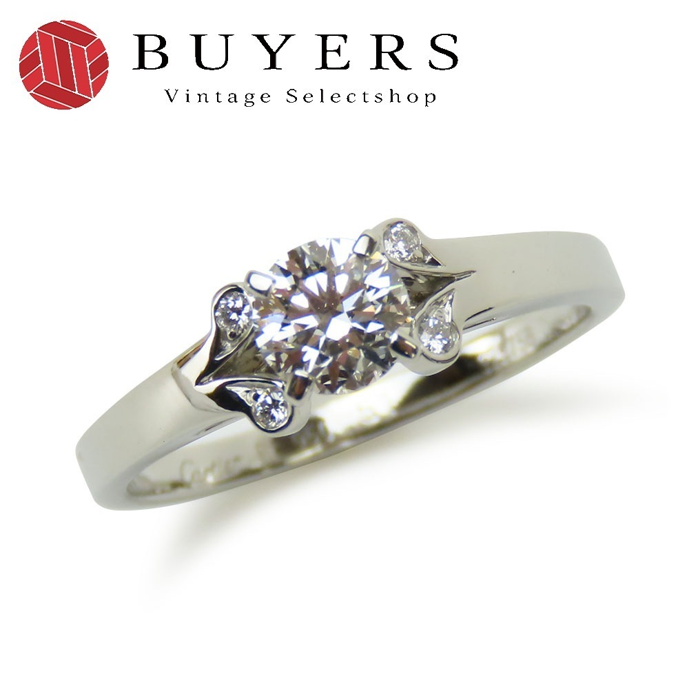 中古 リング・指輪 バレリーナリング 51 Pt950 ダイヤモンド 約4.1g プラチナ ジュエリー 小物 レディース 女性