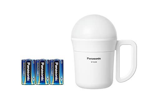 パナソニック LEDランタン 乾電池エボルタNEO付き強力ランタン（でかランタン）ランタンと懐中電灯の2WAY とにかく明るい800ルーメン 防滴仕様 タッチセンサー付 ホワイト BF-BL40K-W