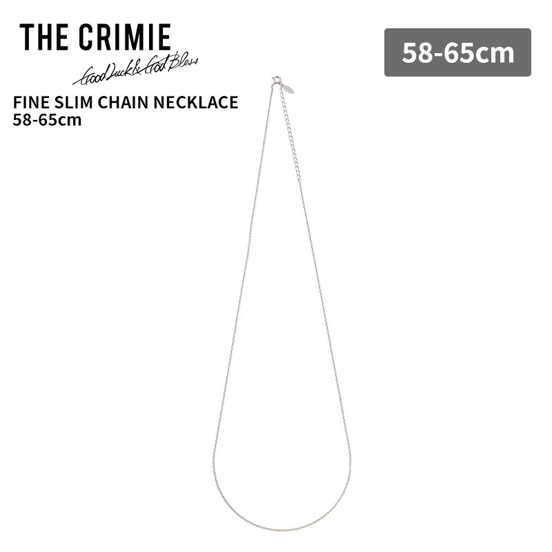 クライミー メンズ ネックレス THE CRIMIE ファインスリムチェーンネックレス シルバー925 58-65cm メンズアクセ CR1-02F1-JW14