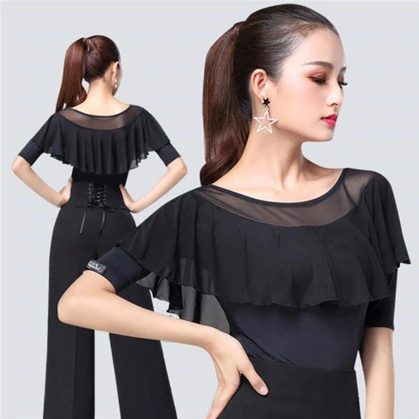 【サイズ有S/M/L/XL/2XL/3XL】社交ダンス トップス ラテン 女性 社交ダンス衣装 上着 競技着 モダン ラテンダンス用上着 レディース 女性用 ダンス衣装 ダンス 社交 練習着 ワルツ