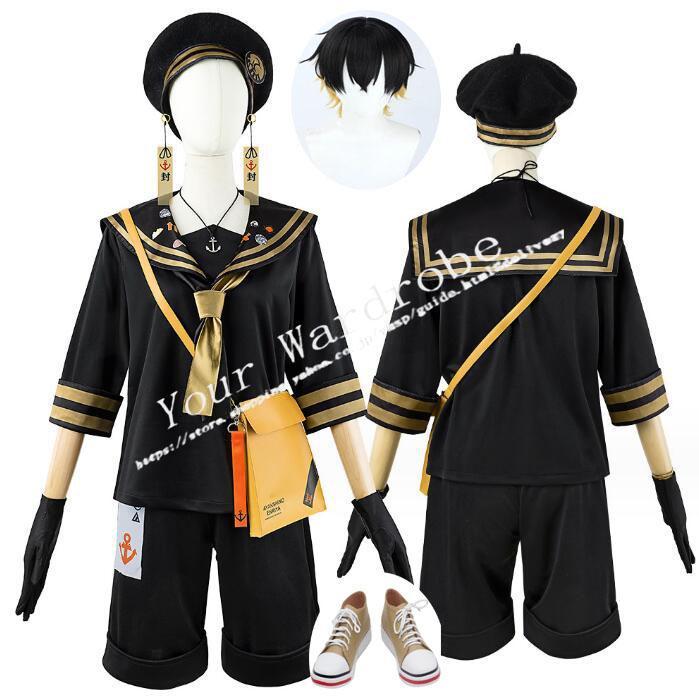 バーチャルYouTuber Vtuber夜十神封魔 コスプレ衣装 ウィッグ 靴cosplay演出服 コスチューム イベント アニメ 仮装 変装