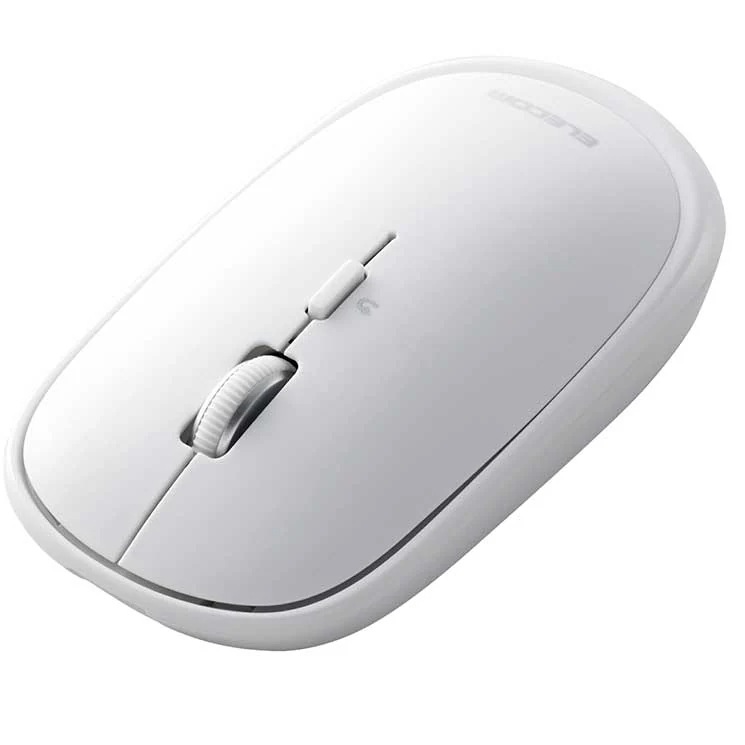 ワイヤレスマウス 無線 Bluetooth 静音 4ボタン 充電式 軽量 薄型 3台同時接続 左右対称 m-tm15bbwh