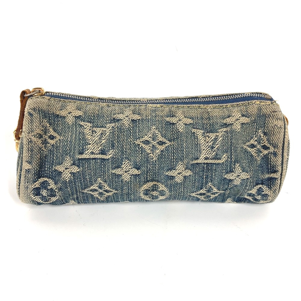 ポーチ M95081 トゥルース スピーディGM モノグラムデニム メイクポーチ 化粧ポーチ マルチポーチ モノグラムデニム ブルー