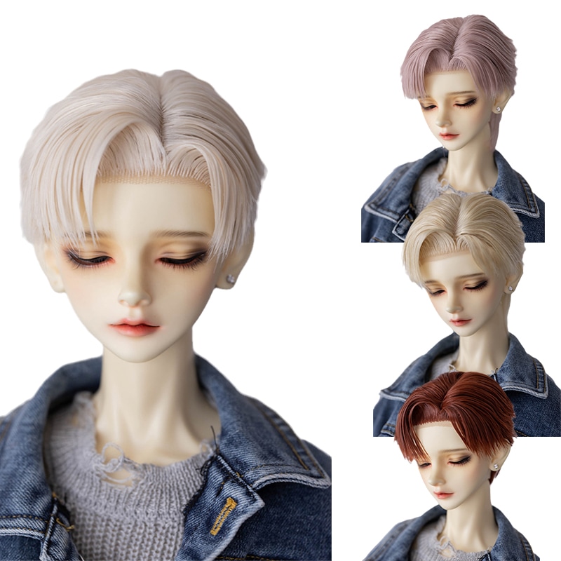 BJD 1/3 ドールウィッグ シンプル ショート 高温糸 SD/小顔SDサイズ球体関節人形用ウィッグ