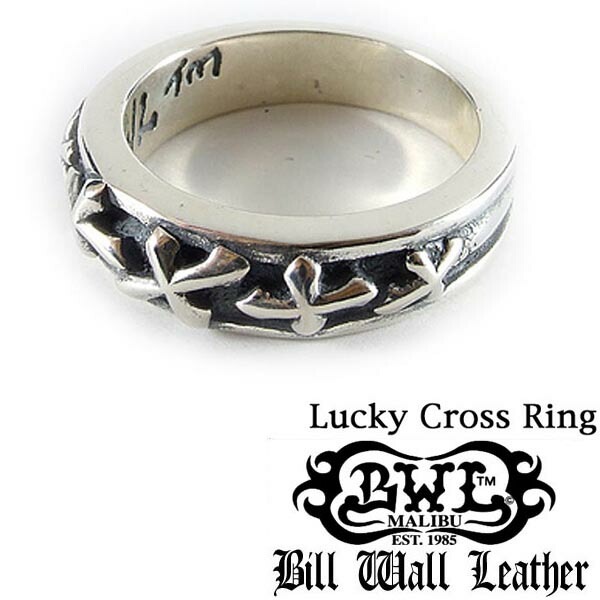 在庫あり即納 ビルウォールレザー シルバー リング BWL Bill Wall Leather Lucky Cross Ring R323 メンズ レディース ジュエリー ハリウッド セレブ 愛