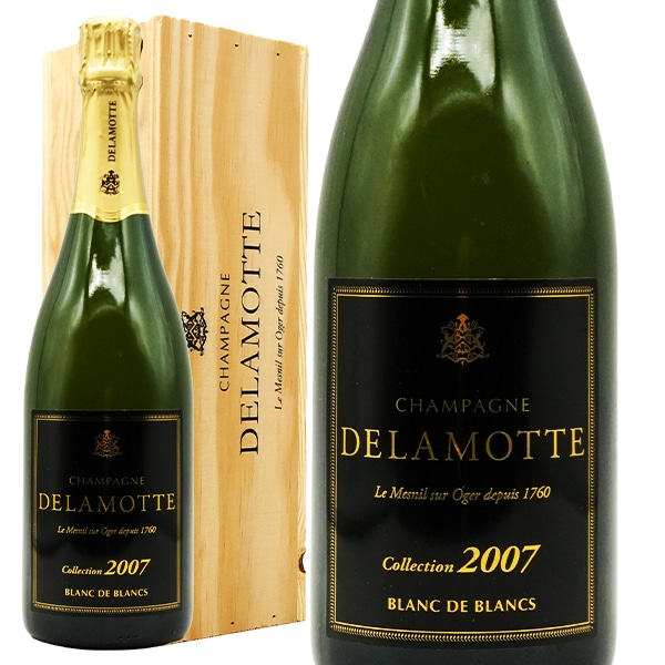 【木箱入】ドゥラモット ブラン ド ブラン コレクション シャンパーニュ 2007 ドゥラモット社 豪華木箱入 正規品 メニル シュール オジェ AOCミレジム シャンパーニュDelamott