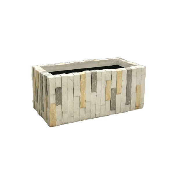 大和プラスチック ファイバーグラスシリーズ ストーンプランター 82型 グレー（ベース）