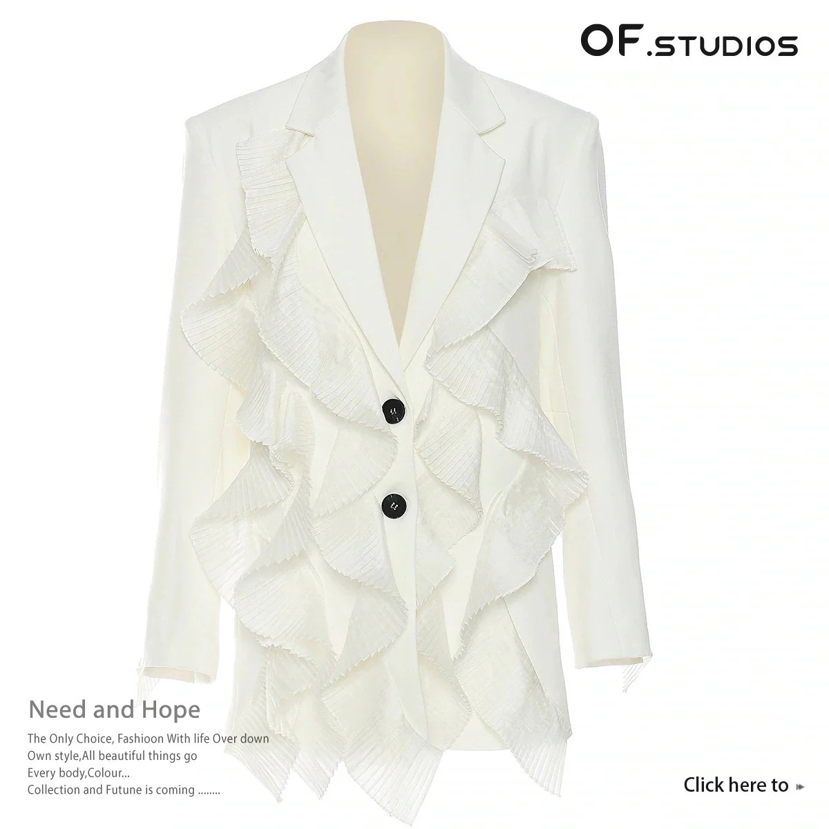 【Europe Style.OF】 スーツ フリル プリーツ おしゃれ レディース 春夏 アウター ママスーツ フォーマル 入学式 卒業式 入園式 卒園式 メガ割30%までに制限