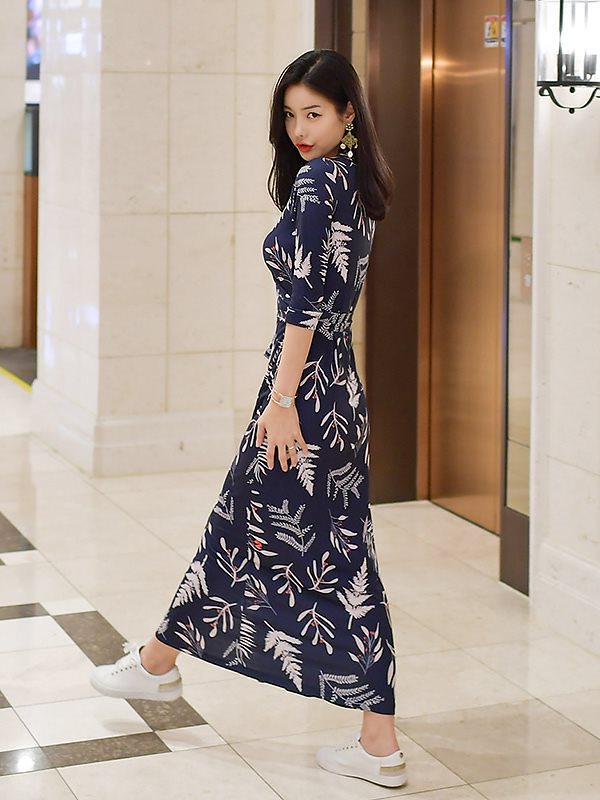 女性らしい女性らしさがいっぱいマキシワンピース