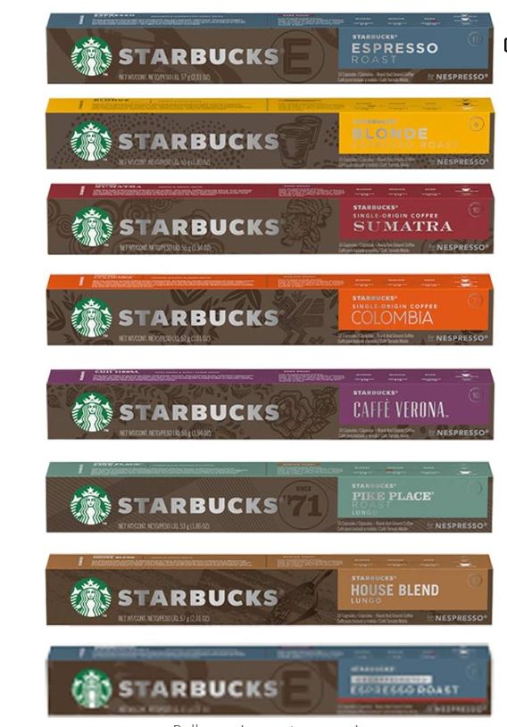 Nespresso by Starbucks Starbucks 8 Types, 80 Capsules
