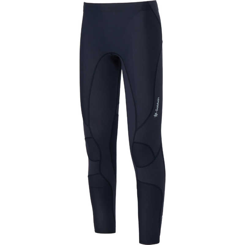 ゴールドウィン　C3fit (シースリーフィット) メンズ インパクトエアーロングタイツ ブラック 4(XL) 【返品交換不可】　GC15151