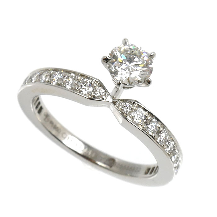 Chaumet ショーメ Pt950プラチナ ジョゼフィーヌ エクラ デテルニテ リング・指輪 ダイヤモンド0.51ct 10.5号 5.0g レディース 中古 美品