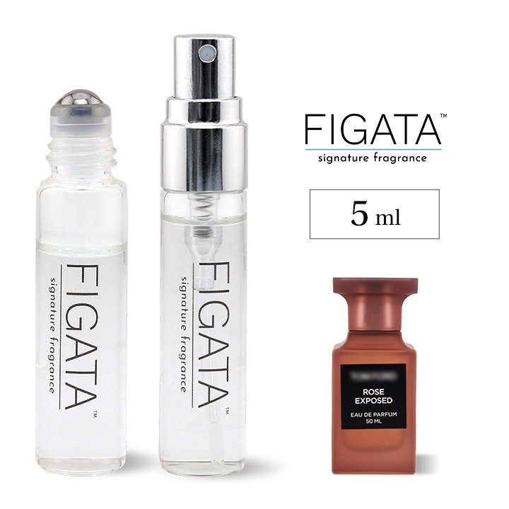 [FIGATA]ミニ香水原材料/ トムフォード ローズ エクスポーズド オードパルファン 香水 お試し 選べる ユニセックス フローラル レザリー 容量 5ml スプレー ロールオン アトマイザー