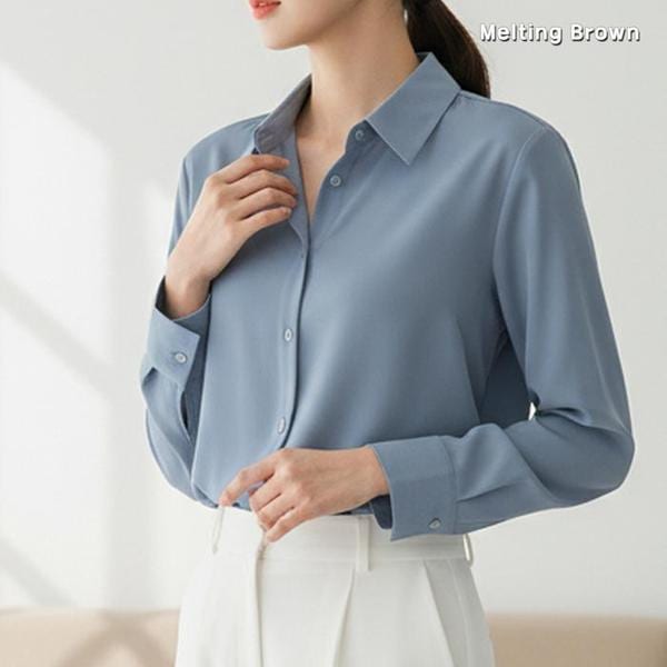 女性シャツブラウス オフィスルック IT78