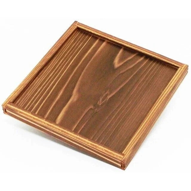 [前田家] 日本製鍋敷き （単品10個セット）懐石 釜めし コンロ 敷板 190mm（ 木製 ）焼杉