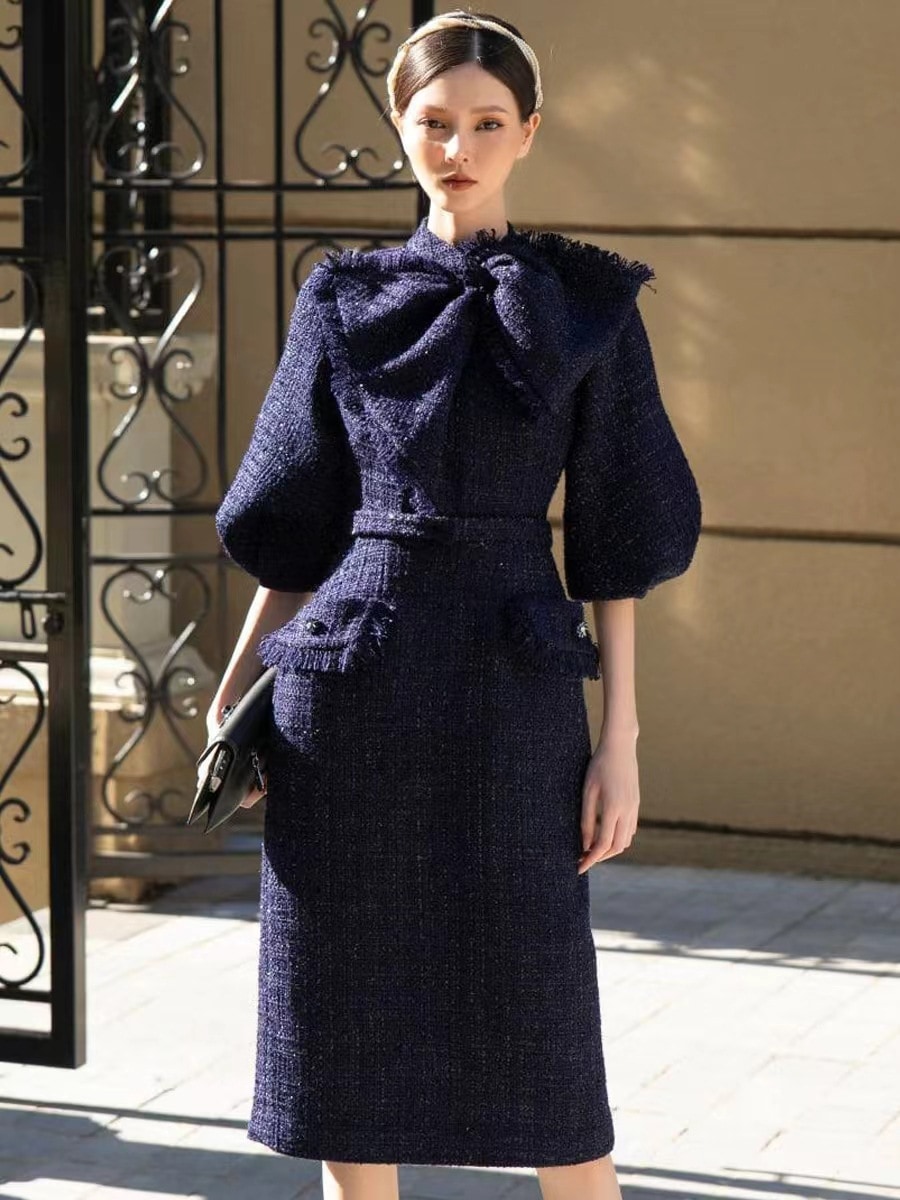 冬 レディース ワンピース 結婚式 ドレス 女子会 発表会 二次会 お呼ばれ セレブ オフィス 旅行 デート 普段着