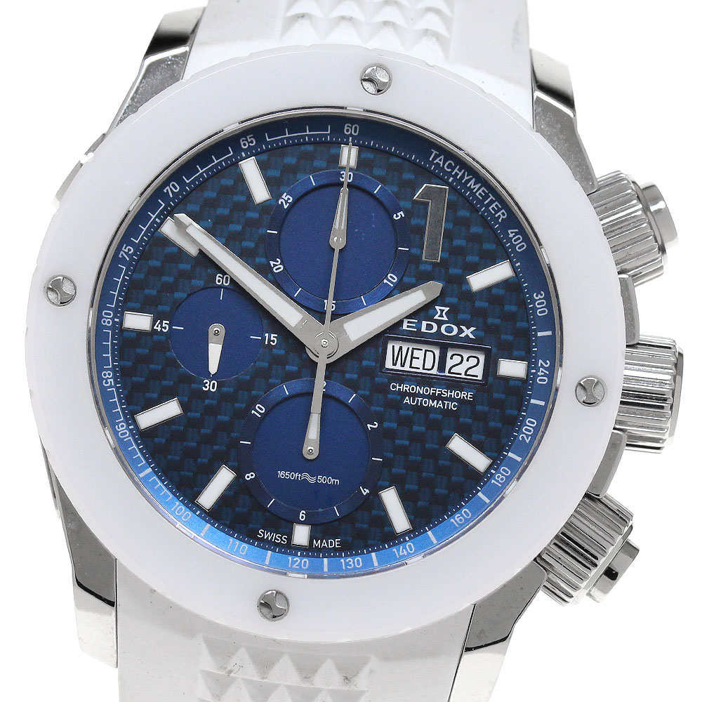 エドックス EDOX 01114-3B-BUIN-S クロノオフショア1 38周年記念 デイデイト 自動巻き メンズ _842395【中古】
