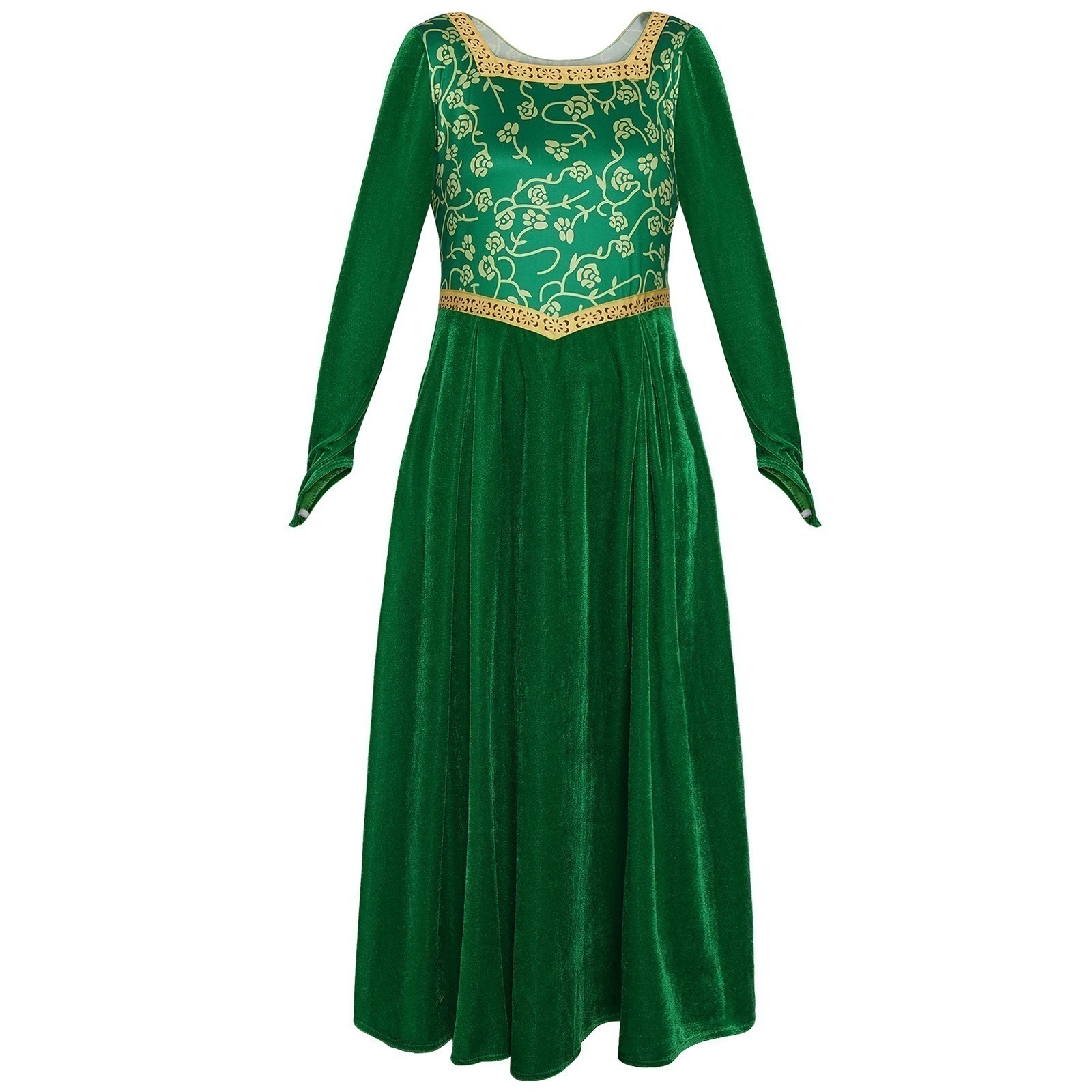 モンスターシュレックcos衣装グリーンワンピースc服フィオナ姫スカートコスプレアニメ