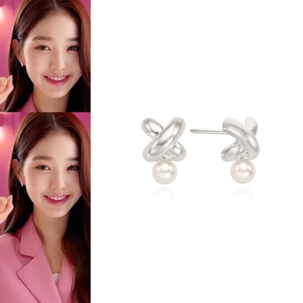 【IVE着用】xoxo pearl earring Silver