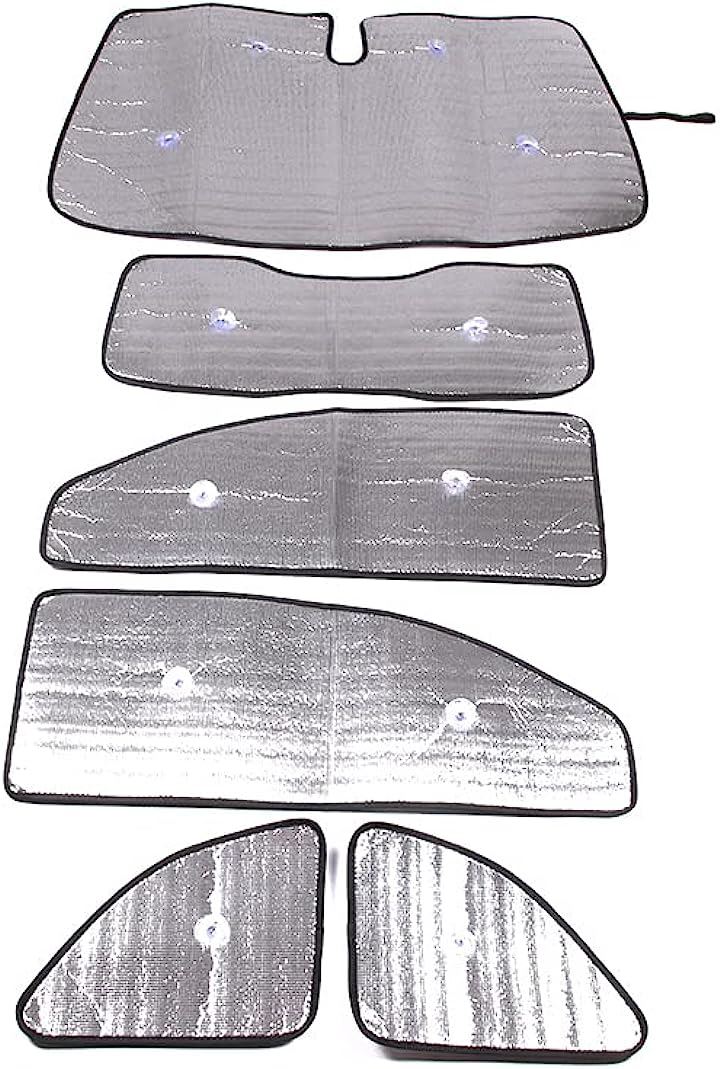 フィアット 500 2010-2022に適用 サンシェード 車 全窓対応 遮光全窓シェード 車用サンシェード 6点セット