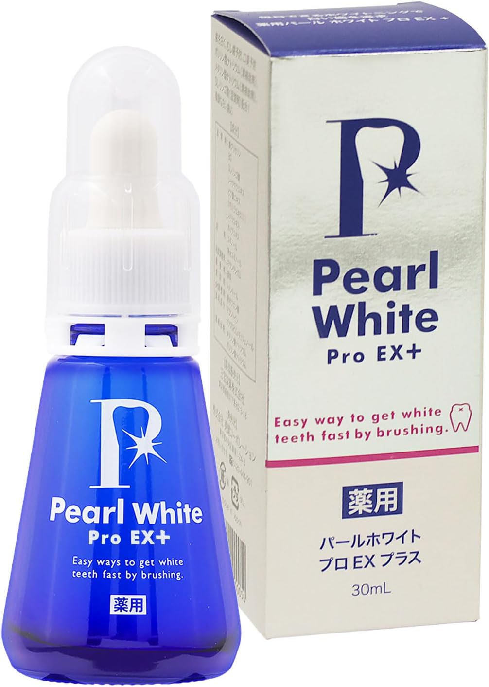 薬用 パールホワイ トプロ EXプラス 30ml ホワイトニング 液体歯みがき 口内 歯石 タバコ ヤニ 黄ばみ 歯周病 虫歯 口臭 着色汚れ 歯茎