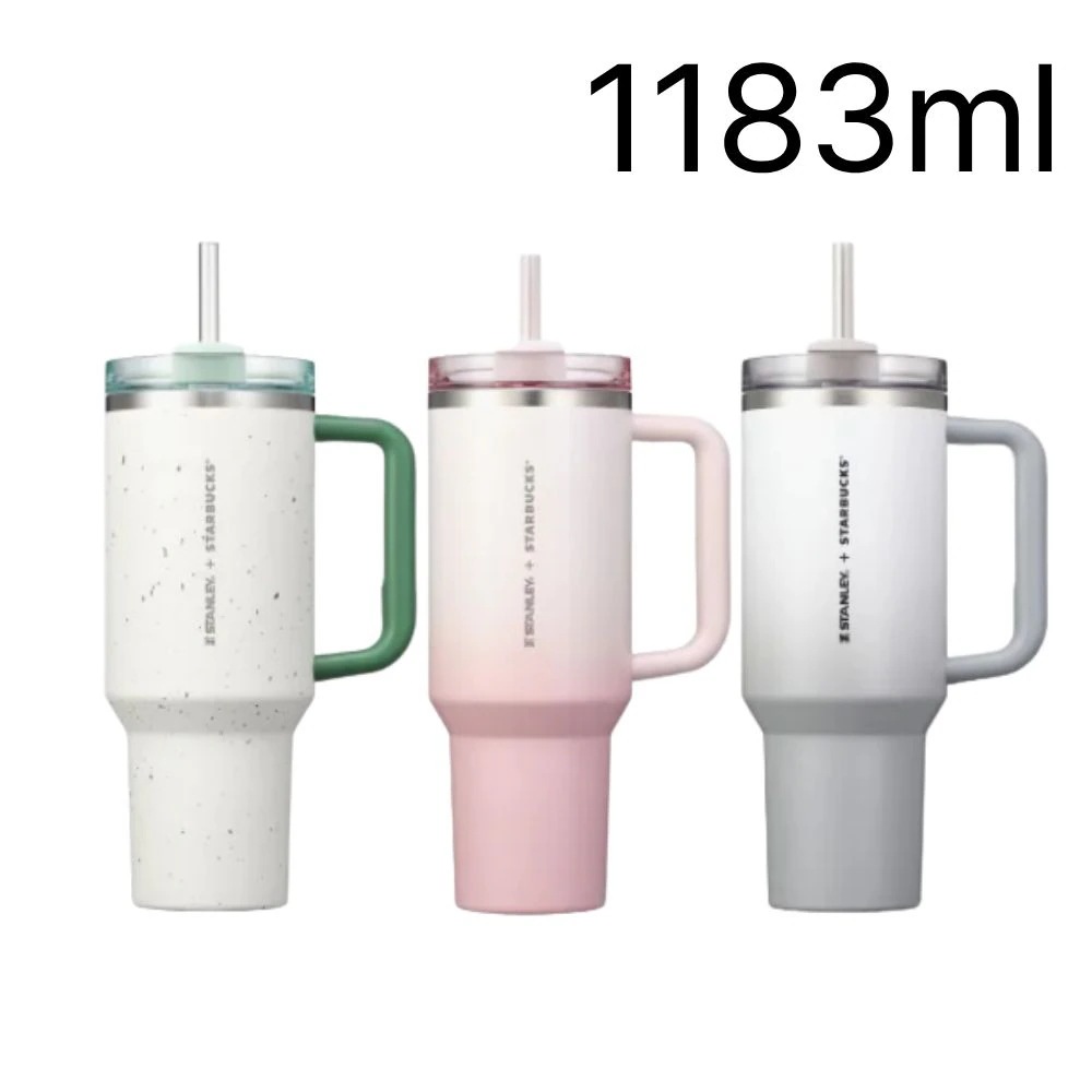 SS スタンレー ケンチャータンブラー 1183ml 大容量 ストロー付き 保冷対応 持ち運び便利 アウトドア オフィス 3種選択可能 人気ボトル