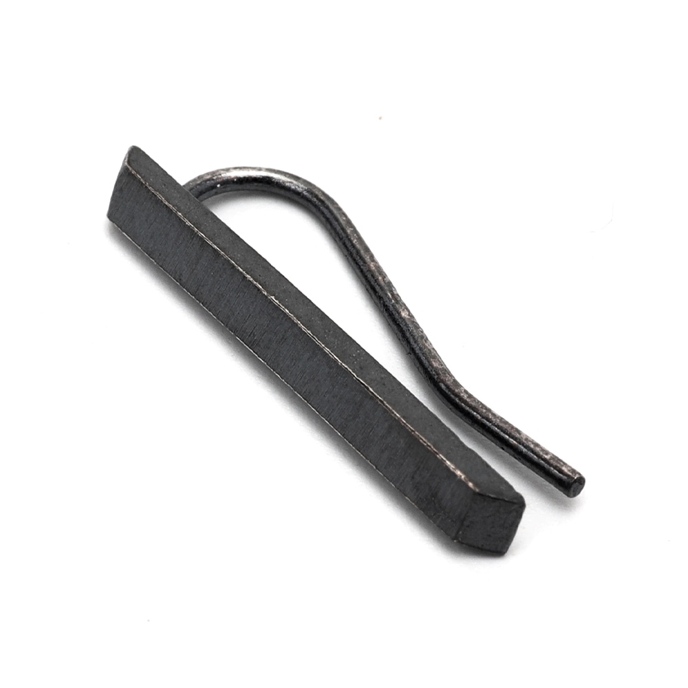 925 ブラックスティックピアス [es319]