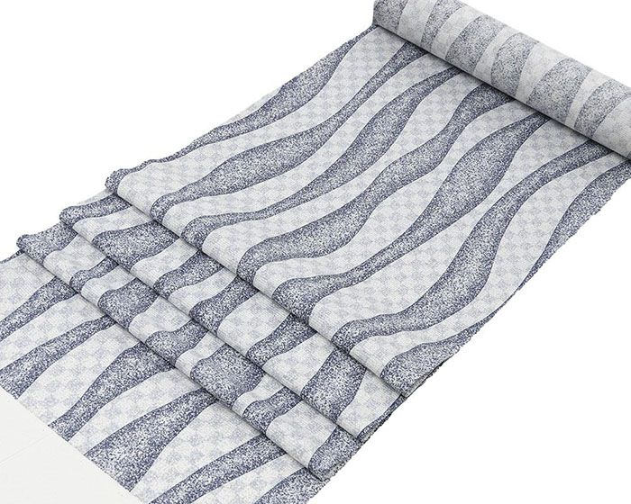 夏物 小紋 反物 正絹 絽 たたきよろけ模様 小紋 新品 未仕立 wc3044