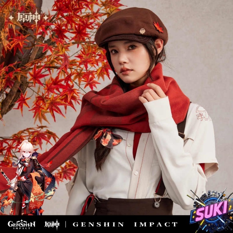 【プロ品質を極める!】原神 グッズ / 楓原万葉 インプレッションシリーズ / スカーフ / Genshin Impact Kaedehara Kazuha 枫原万叶 げんしん コスプレ