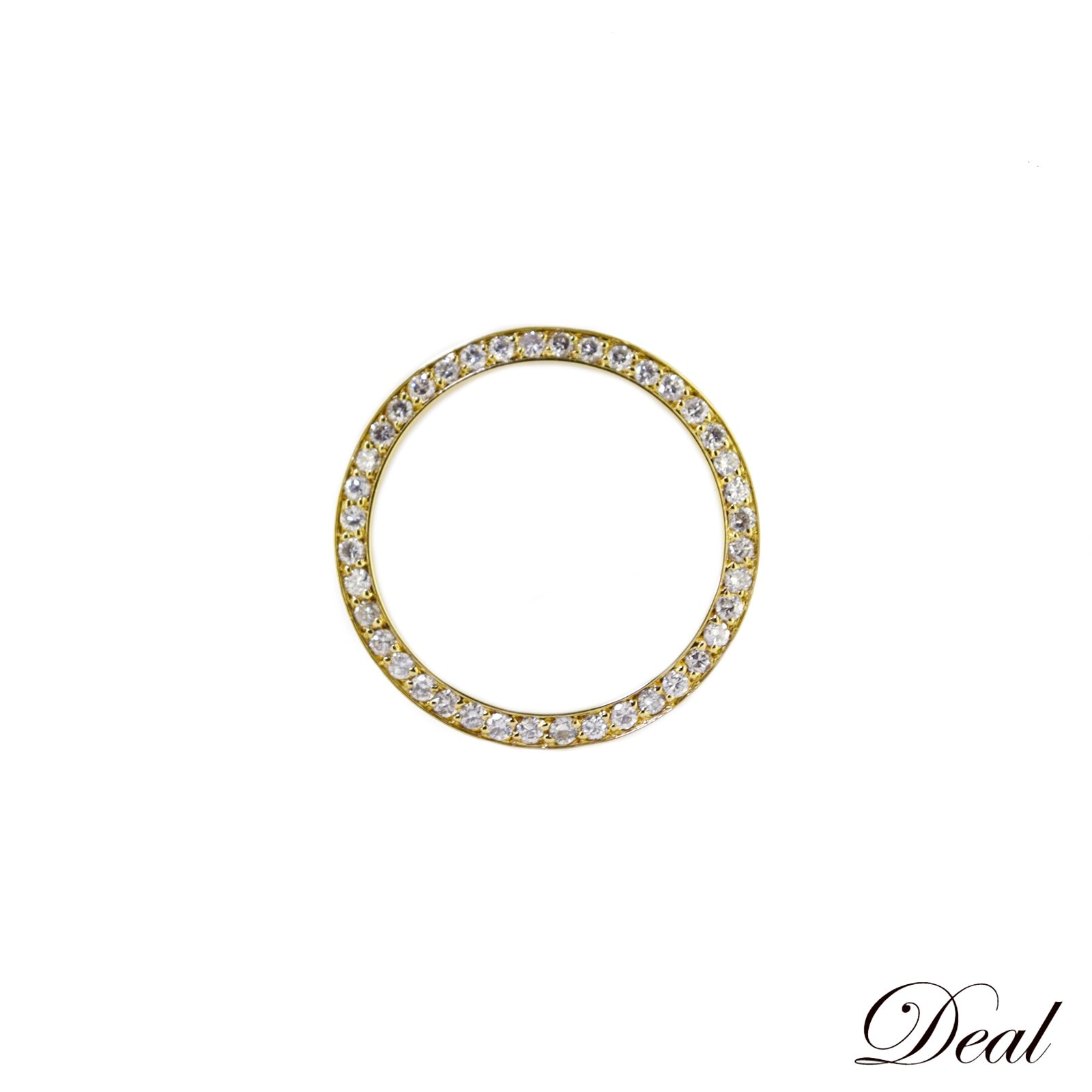 K18YG ノーブランド ダイヤ ベゼル 26mm 腕時計 ゴールド レディース 時計パーツ