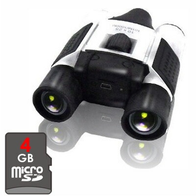 【送料無料】１０倍ズーム双眼鏡ビデオカメラ!!　録画機能が搭載された画期的な双眼鏡型カメラ　もちろん音声も録音可能　すぐにご利用可能な４ＧＢ装着済み(^o^)／　【CSKID】