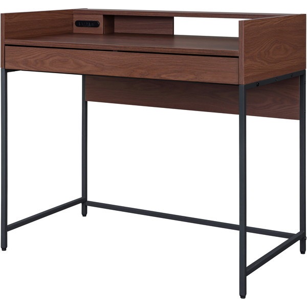 LVD-890ウォールナット/ブラック [リビングデスク] メーカー直送