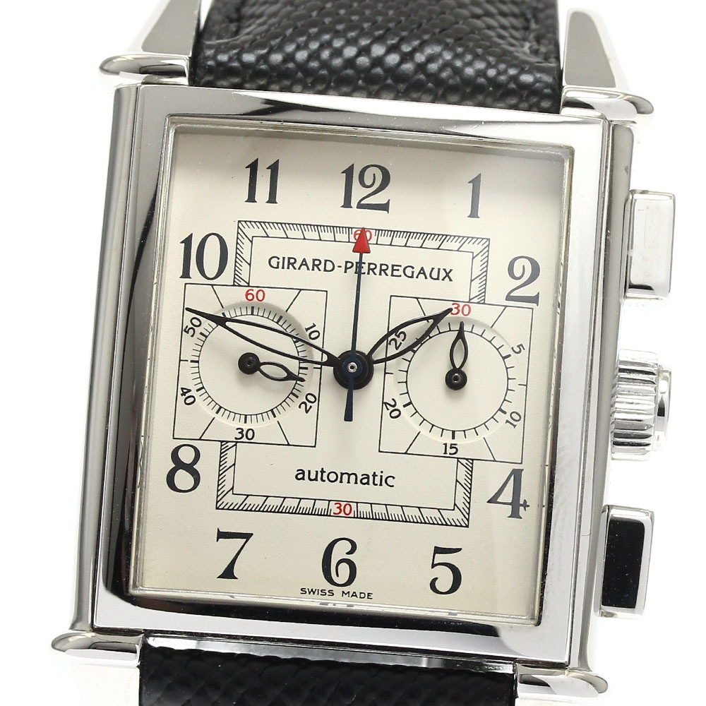 ジラール・ペルゴ GIRARD PERREGAUX 25990.0.11.8186 ヴィンテージ1945 クロノグラフ 自動巻き メンズ 良品 保証書付き_891537【中古】