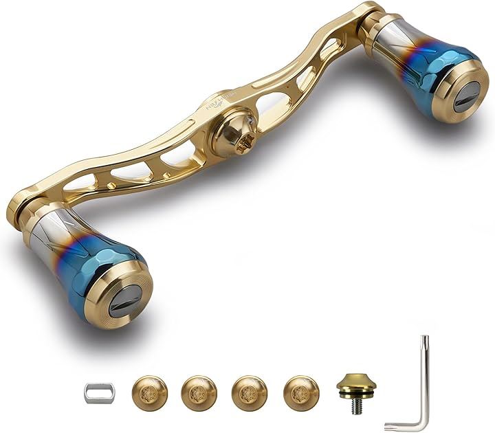 ベイト リール ハンドル 航空アルミ製 シマノ ダイワ アブガルシア 通用 ベイトリール Aurora 0137(V2.0 - 105mm - ゴールド) 7,803円