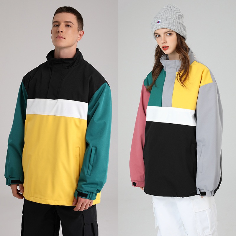 [迅速な出荷] ウィンタースポーツ ウェア スキーウェア ユニセックス スキー 男女兼用 ジャケットスノボウェア スキーウェア上着 防水防風男女カラースキーアウトドアウェア