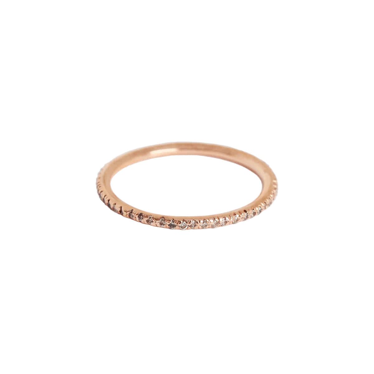 Art アイスダイヤモンドテニス 14k Goldリング 1.3mm