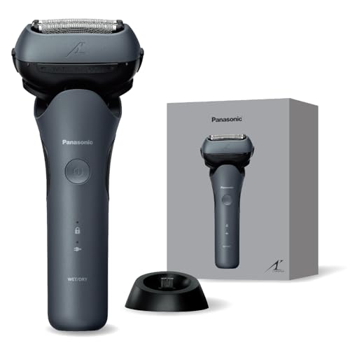パナソニック メンズ シェーバー ラムダッシュ 3枚刃 電動 髭剃り ACアダプター充電/充電スタンド 密着3Dヘッド ES-L361W-A テ