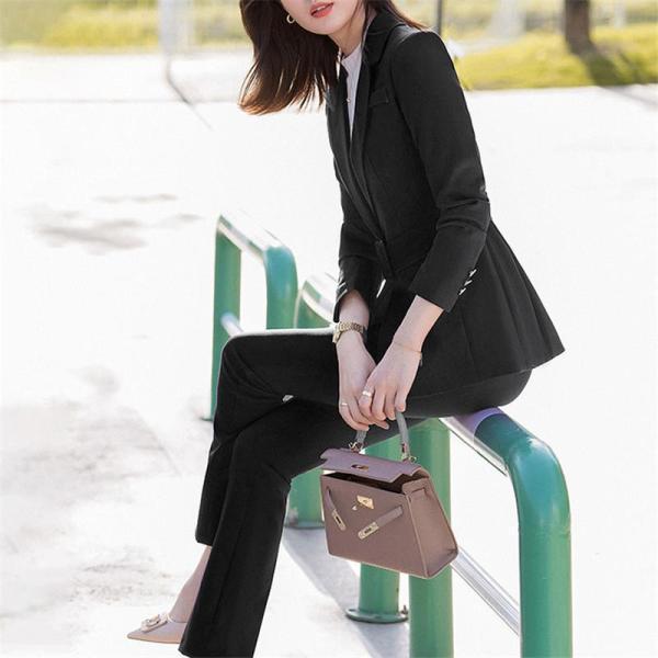 卒業式 服 母 服装 パンツスーツ レディース おしゃれ 服装 ママ セレモニー 2点セット 入学式 秋冬 フォーマルスーツ ジャケット 40代 30代 OL 通勤 面接 7,449円