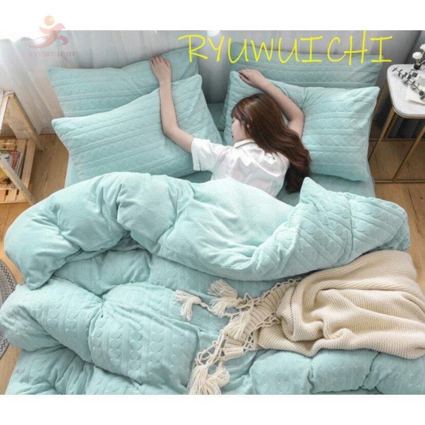 布団カバー おしゃれ 3点セット 4点セット 和式 洋式 掛け布団カバー 敷き布団カバー ベッドシーツ ボア 寝具カバー