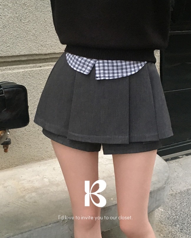 [MADE] ソフィアレイヤードスカートパンツ sk1156