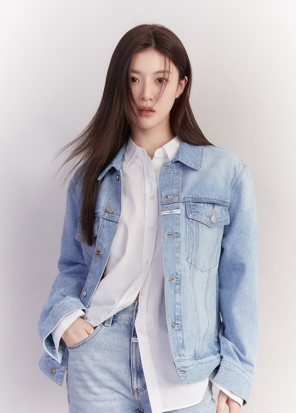 【MARITHEFRANCOISGIRBAUD】 DENIM TRUCKER JACKET : 2COLORS