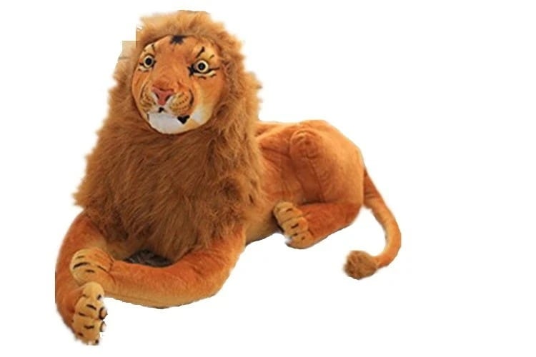 リアル ぬいぐるみ 猛獣 ライオン ぬいぐるみ ライオン 大きい 動物ぬいぐるみ LION 105cm