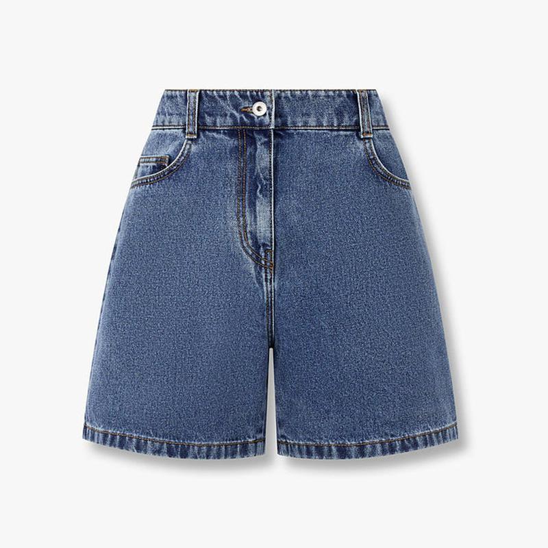 デニムツイルバックバンディングショートパンツ 9176262983