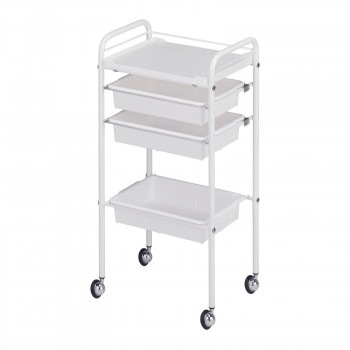 サロン向け C-225 カラーワゴン ホワイト 12251