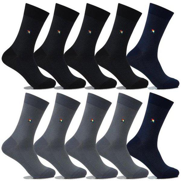 アーノルドパーマ メンズ フォーマル ソックス 膝丈 10足 AP5066 メンズ コットン ソックス メンズ ドレス ソックス