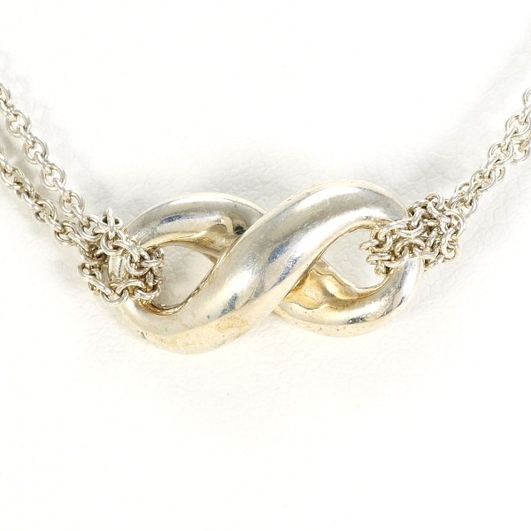 ティファニー インフィニティー シルバー ネックレス 箱 約40cm ジュエリー 中古